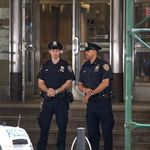 Cops outside 71 Broadway